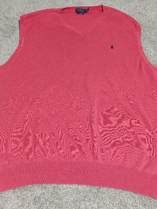 Polo Ralph Lauren Other - Polo Ralph Lauren 100% Pima cotton sweater vest Red size 3XLT